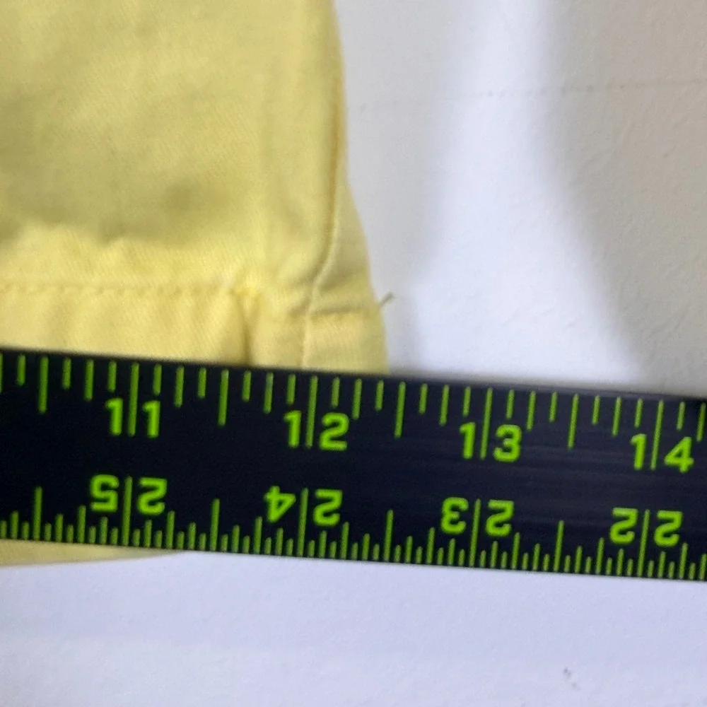 VIntage Polo Ralph Lauren Chino Shorts Mens 31 Yellow Pleated Front 100% Cotton